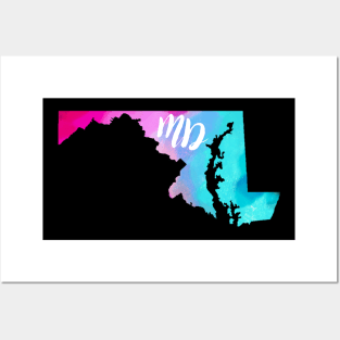 Colorful Maryland Posters and Art